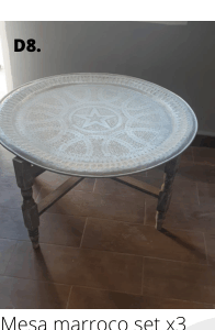 Mesa marroco set x3