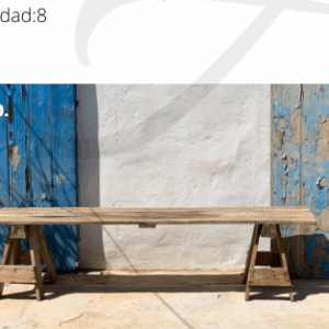 Banco madera natural