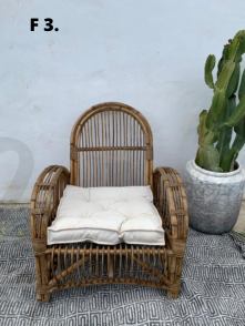 Sillón mimbre chic