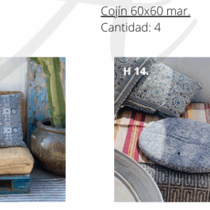 Cojín 60x60 mar.