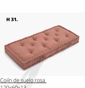 Cojín de suelo rosa