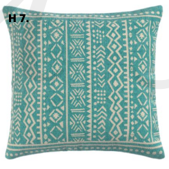 Cojín 60x60 turquesa