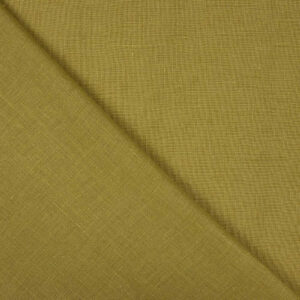 Lino lavado verde oliva