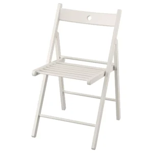 Silla plegable blanca